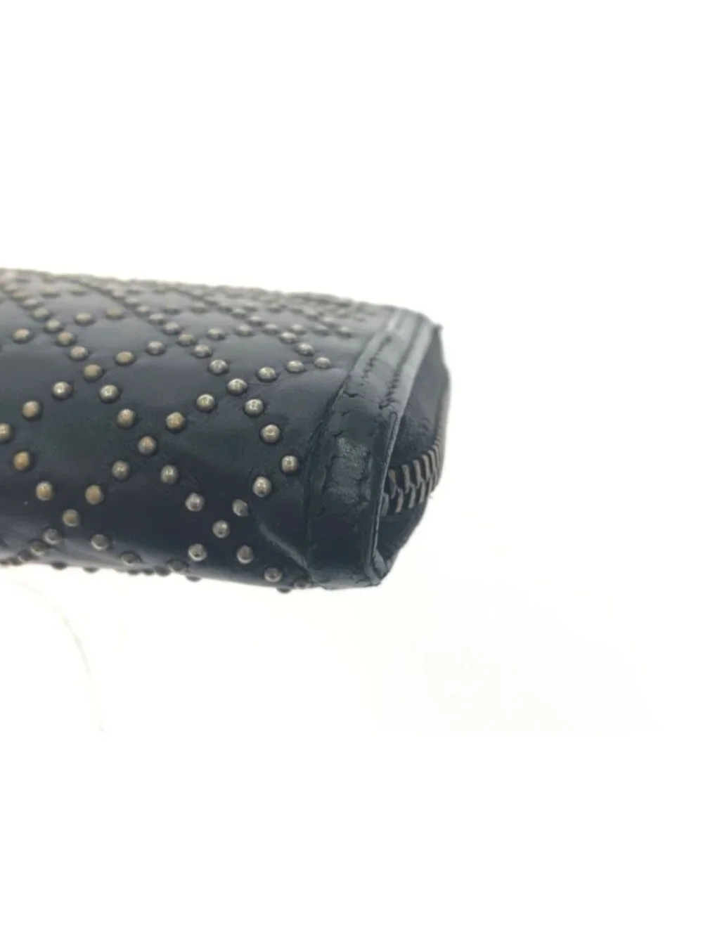 Gucci Diamante Studded Round Zipper Long Wallet GG 2 Heads - Picture 7 of 8